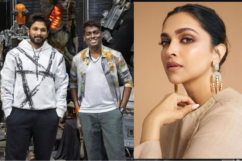 അറ്റ്‌ലി സംവിധാനം ചെയ്യുന്ന ചിത്രത്തിൽ  അല്ലു അർജുൻ നായകനായി ദീപിക പദുക്കോൺ... 
